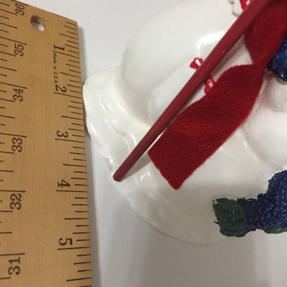 A Family of Snowman, Snow lady  and snow child Plaster Decoration Christmas - Picture 8 of 8